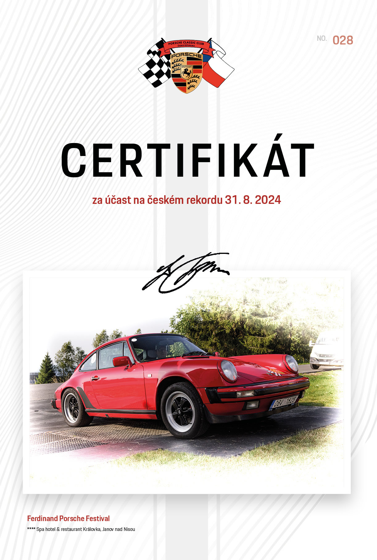 Porsche certifikat 202428